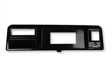 1973-1979 FORD TRUCK HOLLEY DASH BEZELS FOR HOLLEY EFI 6.86" PRO DASHES - BLACK - WITH A/C VENTS