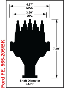 HOLLEY EFI DUAL SYNC FORD FE DISTRIBUTOR
