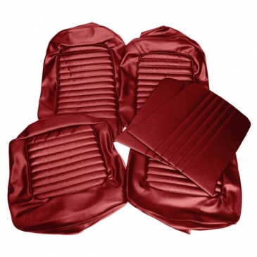 1965 FORD MUSTANG COMPLETE STANDARD UPHOLSTERY SET - FASTBACK (RED) *DISTINCTIVE INDUSTRIES