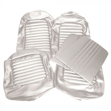 1965 FORD MUSTANG COMPLETE STANDARD UPHOLSTERY SET- COUPE (WHITE) *DISTINCTIVE INDUSTRIES