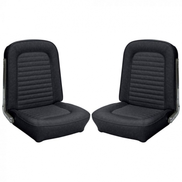 1966 FORD MUSTANG COMPLETE STANDARD UPHOLSTERY SET - FASTBACK (BLACK) *TMI PRODUCT