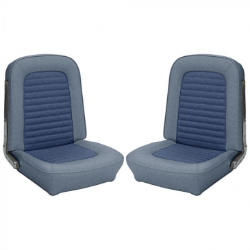 1966 FORD MUSTANG TWO FRONT BUCKETS ONLY UPHOLSTERY - STANDARD (BLUE) *TMI PRODUCT