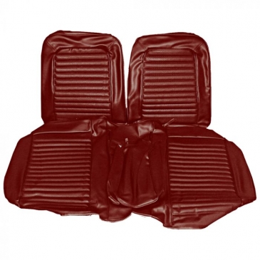 1966 FORD MUSTANG STANDARD FRONT BENCH ONLY UPHOLSTERY - (RED) *DISTINCTIVE INDUSTRIES