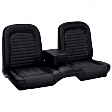 1966 FORD MUSTANG FRONT BENCH ONLY UPHOLSTERY - STANDARD (BLACK) *TMI PRODUCT