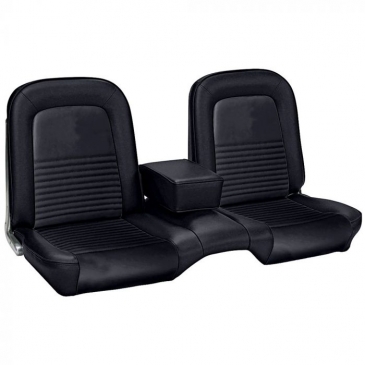 1967 FORD MUSTANG COMPLETE BENCH STANDARD/DELUXE UPHOLSTERY SET - COUPE (BLACK) *TMI PRODUCT
