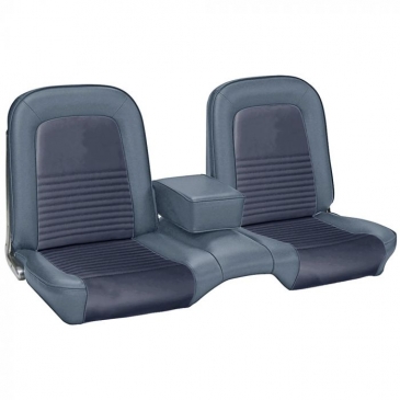 1967 FORD MUSTANG COMPLETE BENCH STANDARD/DELUXE UPHOLSTERY SET - COUPE (BLUE) *TMI PRODUCT