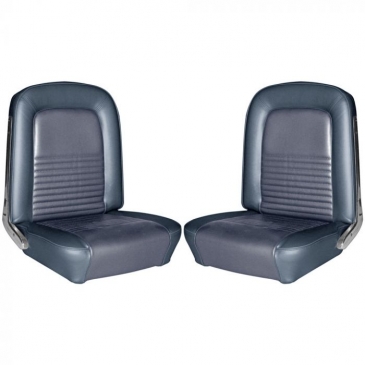 1967 FORD MUSTANG COMPLETE STANDARD/DELUXE UPHOLSTERY SET - COUPE (BLUE) *DISTINCTIVE INDUSTRIES