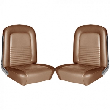 1967 FORD MUSTANG COMPLETE STANDARD/DELUXE UPHOLSTERY SET - FASTBACK (SADDLE) *TMI PRODUCT