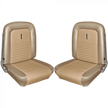 1967 FORD MUSTANG COMPLETE DELUXE UPHOLSTERY SET WITH COMFORT WEAVE - FASTBACK (PARCHMENT) *TMI PRODUCT