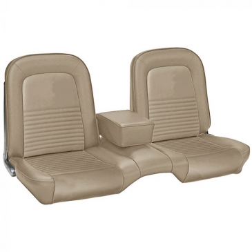 1967 FORD MUSTANG COMPLETE BENCH STANDARD/DELUXE UPHOLSTERY SET - COUPE (PARCHMENT) *TMI PRODUCT