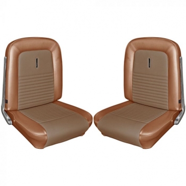 1967 FORD MUSTANG COMPLETE DELUXE UPHOLSTERY SET WITH COMFORT WEAVE - CONVERTIBLE (SADDLE) *TMI PRODUCT