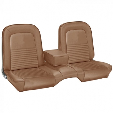 1967 FORD MUSTANG COMPLETE BENCH STANDARD/DELUXE UPHOLSTERY SET - COUPE (SADDLE) *TMI PRODUCT