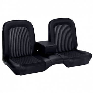 1968 FORD MUSTANG STANDARD/DELUXE FRONT BENCH UPHOLSTERY ONLY - (BLACK) *TMI PRODUCT