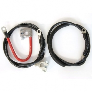1968-1969 FORD MUSTANG CONCOURS BATTERY CABLE SET (BIG BLOCK)