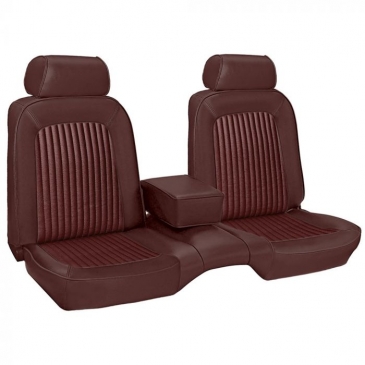 1969 FORD MUSTANG FRONT BENCH ONLY - (DARK RED)