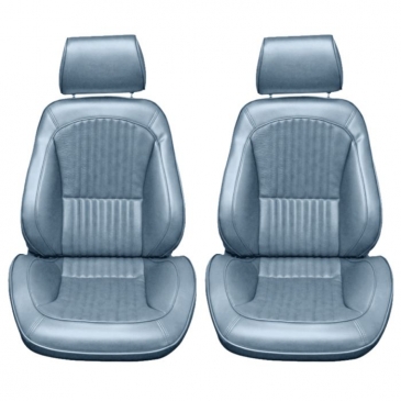 1968-69 FORD MUSTANG DISTINCTIVE INDUSTRIES STANDARD PROCAR TOURING II SEATS - (PAIR) BLUE