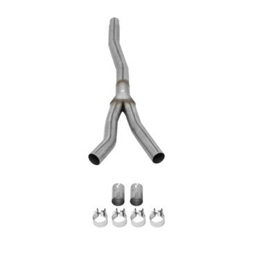 2015-23 FORD MUSTANG (2.3L Ecoboost Engine) FLOWMASTER NO RESONATOR SCAVENGER Y-PIPE KIT