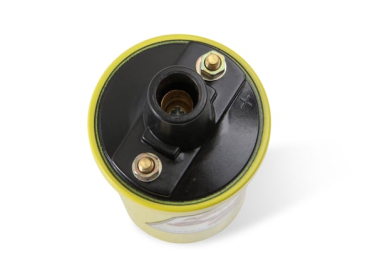 ACCEL IGNITION COIL - YELLOW - 42000V 1.4 OHM PRIMARY - POINTS - GOOD UP TO 6500 RPM