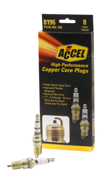 ACCEL HP COPPER SPARK PLUG / 14mm Thread - .708 In Reach - Heat Range 6 - 2 Pack Of 0526-4