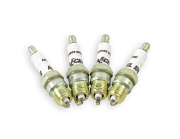 ACCEL HP COPPER SPARK PLUG - SHORTY / 14mm Thread - .460 In Reach - Tapered Seat - 2 Pack Of 0574S-4