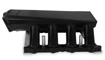 SNIPER EFI SHEET METAL FABRICATED INTAKE MANIFOLD 2015-2017 Ford 5.0L Coyote Engines 90mm Throttle Body Opening + Fuel Rail Kit Black Finish With Sniper EFI Logo