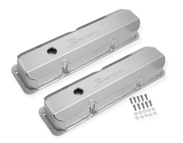 SNIPER VALVE COVER - FABRICATED ALUMINUM - FORD FE - TALL - NATURAL ANODIZED