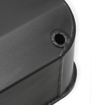 SNIPER VALVE COVER - FABRICATED ALUMINUM - FORD BIG BLOCK - BLACK FINISH