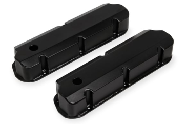 SNIPER VALVE COVER - FABRICATED ALUMINUM - FORD SMALL BLOCK - TALL - BLACK