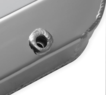 SNIPER VALVE COVER - FABRICATED ALUMINUM - FORD SMALL BLOCK - TALL - TAPERED EDGE - NATURAL ANODIZED