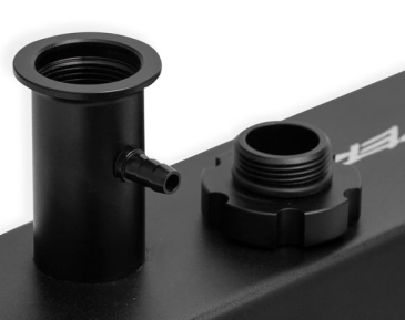SNIPER VALVE COVER - FABRICATED ALUMINUM - FORD SMALL BLOCK - TALL - TAPERED EDGE - BLACK