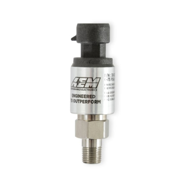 AEM STAINLESS STEEL PSIG SENSORS - 75 PSI /  1/8 In. NPT Male Thread W/ -4 And 3/16 NPT Adapters