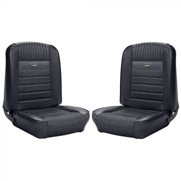1965-66 FORD MUSTANG PONY COMPLETE UPHOLSTERY SET - CONVERTIBLE (BLACK)