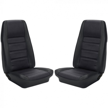 1971-73 FORD MUSTANG TWO FRONT BUCKETS ONLY - (BLACK)