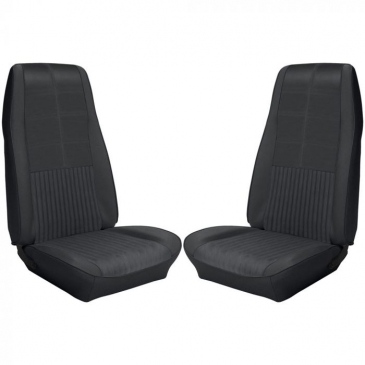 1970 FORD MUSTANG DELUXE UPHOLSTERY WITH COMFORT WEAVE COMPLETE SET - COUPE (BLACK) TMI PRODUCT