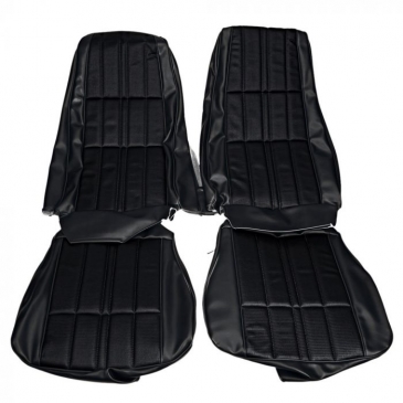 1971-73 FORD MUSTANG COMPLETE DELUXE UPHOLSTERY SET - CONVERTIBLE (BLACK) DISTINCTIVE INDUSTRIES