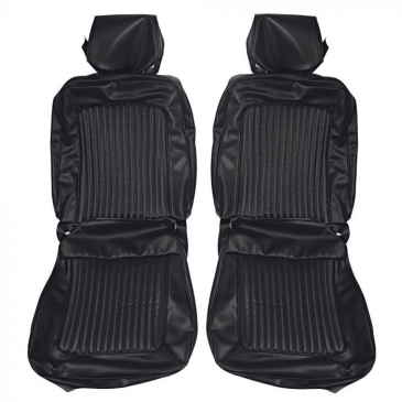 1969 FORD MUSTANG STANDARD COMPLETE UPHOLSTERY SET - FASTBACK (BLACK) DISTINCTIVE INDUSTRIES