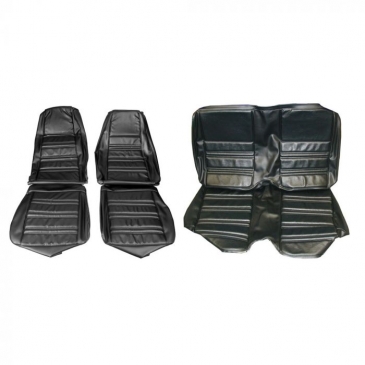 1970 FORD MUSTANG STANDARD COMPLETE UPHOLSTERY SET - CONVERTIBLE (BLACK) DISTINCTIVE INDUSTRIES