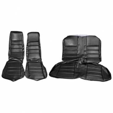 1971-73 FORD MUSTANG STANDARD COMPLETE UPHOLSTERY SET -  CONVERTIBLE (BLACK) DISTINCTIVE INDUSTRIES