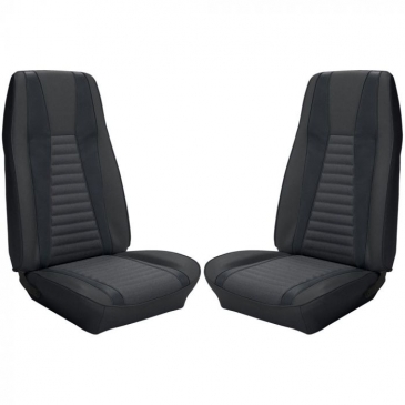 1971-73 FORD MUSTANG MACH 1 COMPLETE UPHOLSTERY SET - FASTBACK (BLACK/BLACK) TMI PRODUCT