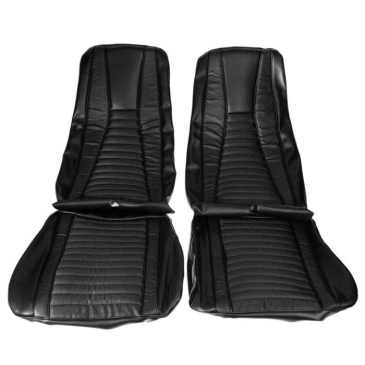 1971-73 FORD MUSTANG MACH 1 COMPLETE UPHOLSTERY SET - FASTBACK (BLACK/BLACK) DISTINCTIVE INDUSTRIES
