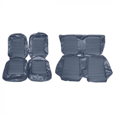 1966 FORD MUSTANG COMPLETE STANDARD UPHOLSTERY SET - COUPE (BLUE) *DISTINCTIVE INDUSTRIES