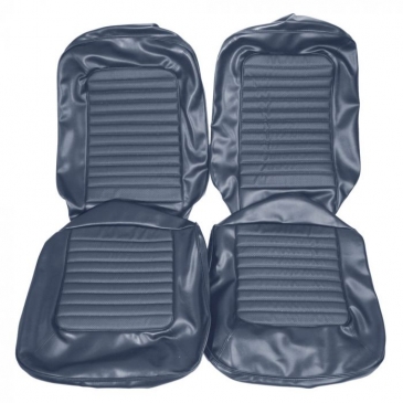 1966 FORD MUSTANG COMPLETE STANDARD UPHOLSTERY SET - FASTBACK (BLUE) *DISTINCTIVE INDUSTRIES