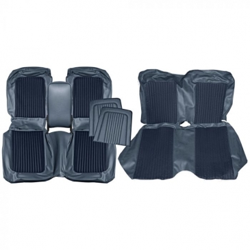 1968 FORD MUSTANG STANDARD/DELUXE BENCH COMPLETE UPHOLSTERY SET - COUPE (BLUE) *DISTINCTIVE INDUSTRIES
