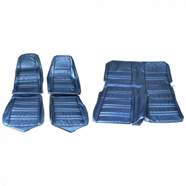 1970 FORD MUSTANG STANDARD COMPLETE UPHOLSTERY SET - FASTBACK (BLUE) DISTINCTIVE INDUSTRIES