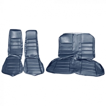 1971-73 FORD MUSTANG STANDARD COMPLETE UPHOLSTERY SET -  CONVERTIBLE (BLUE) DISTINCTIVE INDUSTRIES