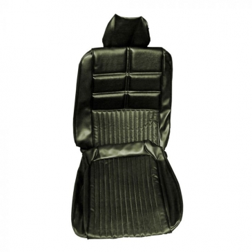 1969 FORD MUSTANG DELUXE TWO FRONT BUCKET SEATS UPHOLSTERY ONLY - (DARK IVY GOLD) DISTINCTIVE INDUSTRIES