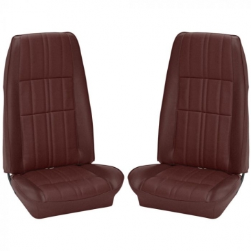 1971-73 FORD MUSTANG COMPLETE DELUXE UPHOLSTERY SET - COUPE (DARK RED) TMI PRODUCT