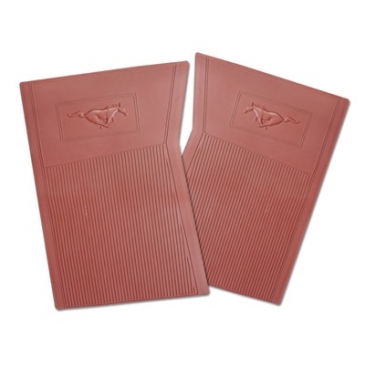1965-73 FORD MUSTANG ORIGINAL STYLE RUBBER PONY MATS - MAROON