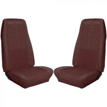 1970 FORD MUSTANG DELUXE UPHOLSTERY WITH COMFORT WEAVE COMPLETE SET - CONVERTIBLE (DARK RED) TMI PRODUCT