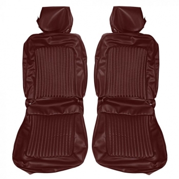 1969 FORD MUSTANG STANDARD COMPLETE UPHOLSTERY SET - FASTBACK (DARK RED) DISTINCTIVE INDUSTRIES